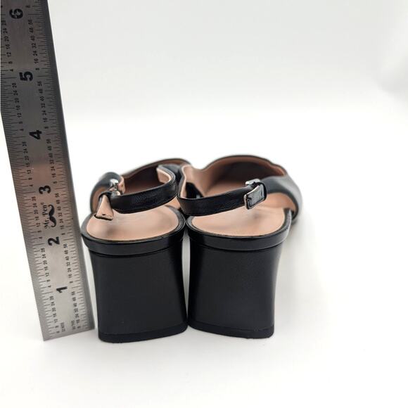 Franco Sarto Jacer Block Heel Slingback Pump Women's Black Size US8M EU38.5 - Picture 4 of 11